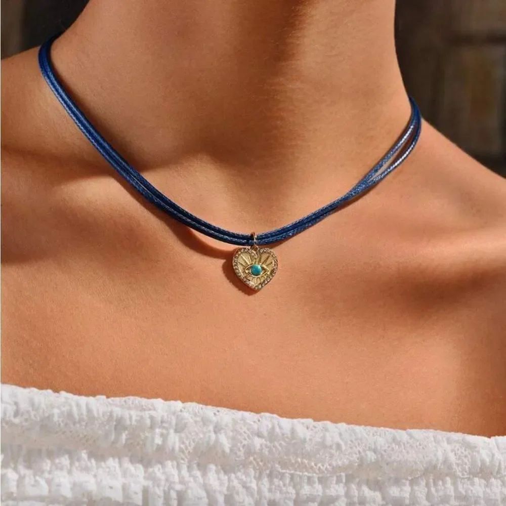 Boho Heart Necklace Q533